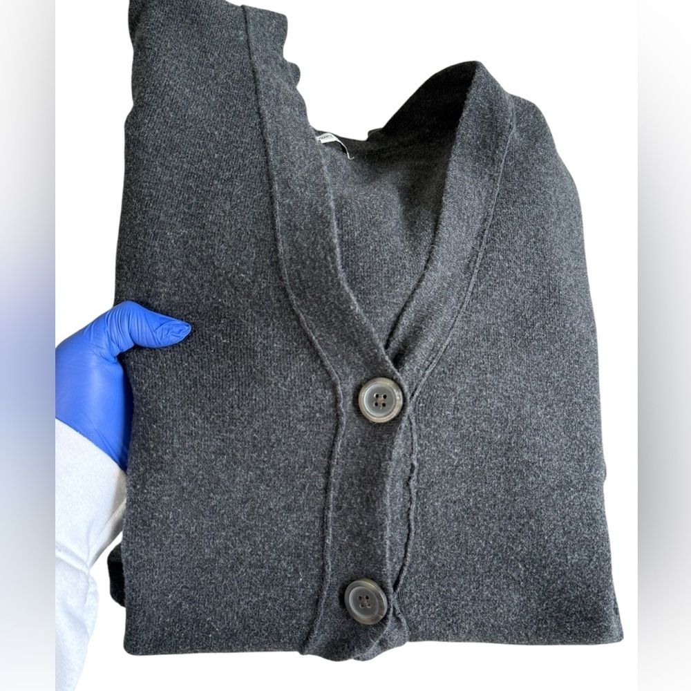 Madewell Sweater Womens extra large Gray Cardigan Gray 3/4 Sleeve - Picture 12 of 14